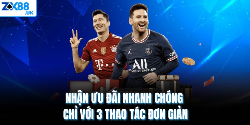 Nhận ưu đãi nhanh chóng chỉ với 3 thao tác đơn giản
